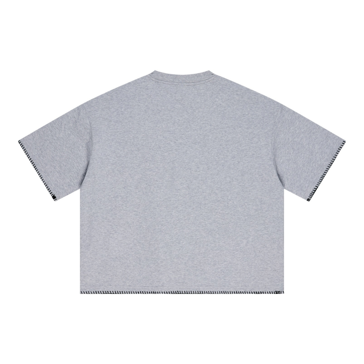 240GSM Unisex Boxy-Fit Loose-Fit T-shirt Heathered gray