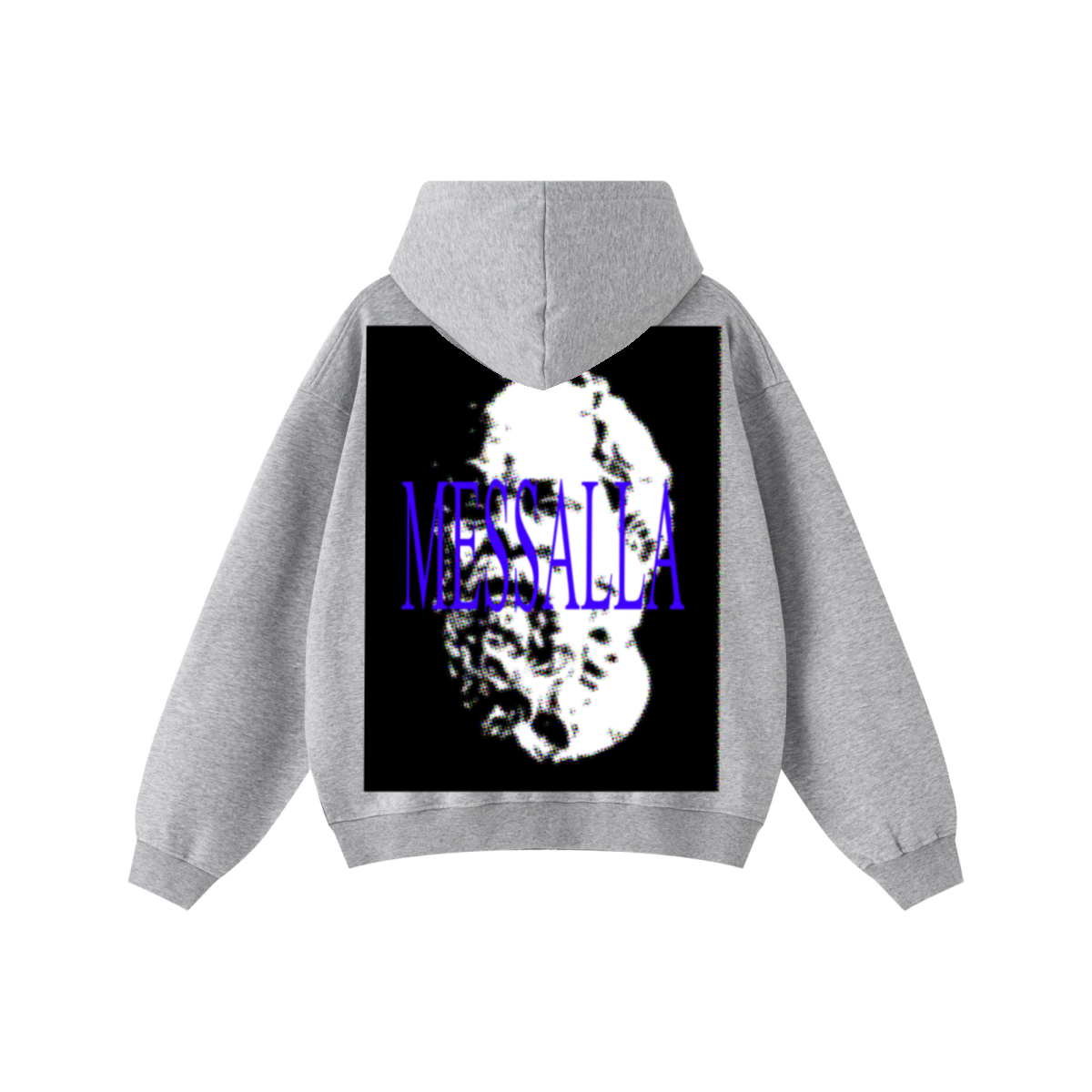 445GSM Unisex Heavyweight Dual-Zipper Hoodie Heather Grey