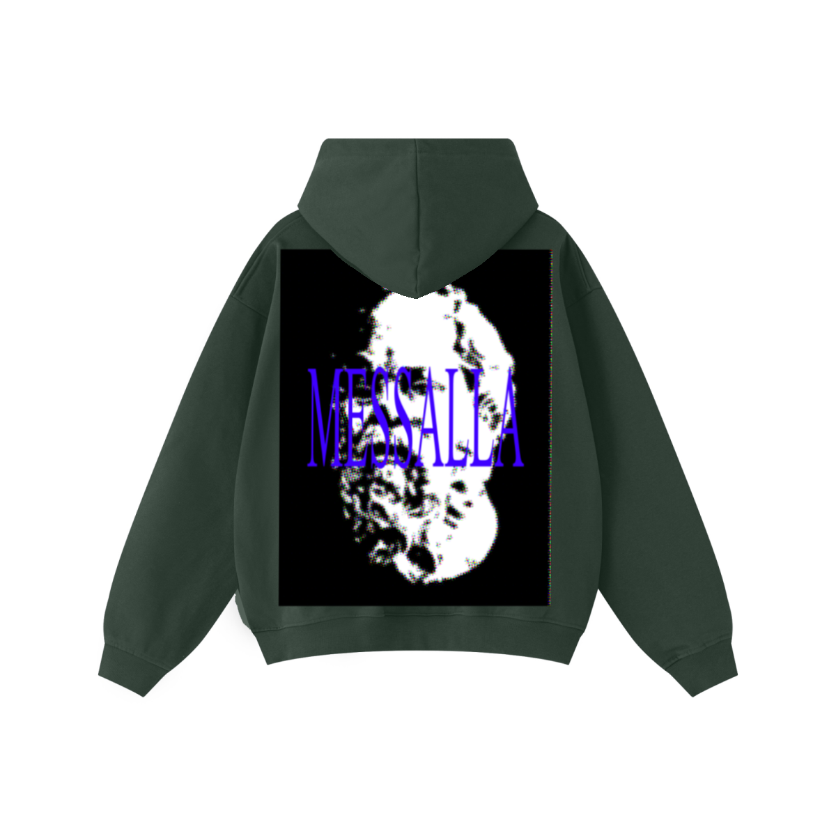 445GSM Unisex Heavyweight Dual-Zipper Hoodie Dark Green