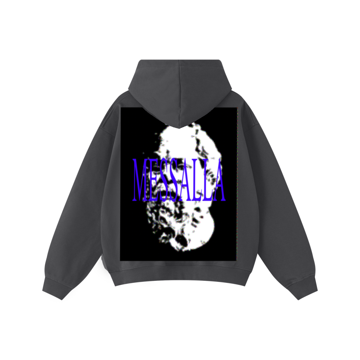445GSM Unisex Heavyweight Dual-Zipper Hoodie Charcoal Grey