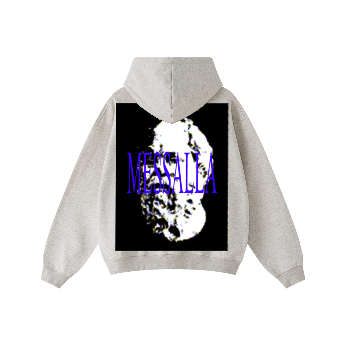 445GSM Unisex Heavyweight Dual-Zipper Hoodie Oatmeal Grey